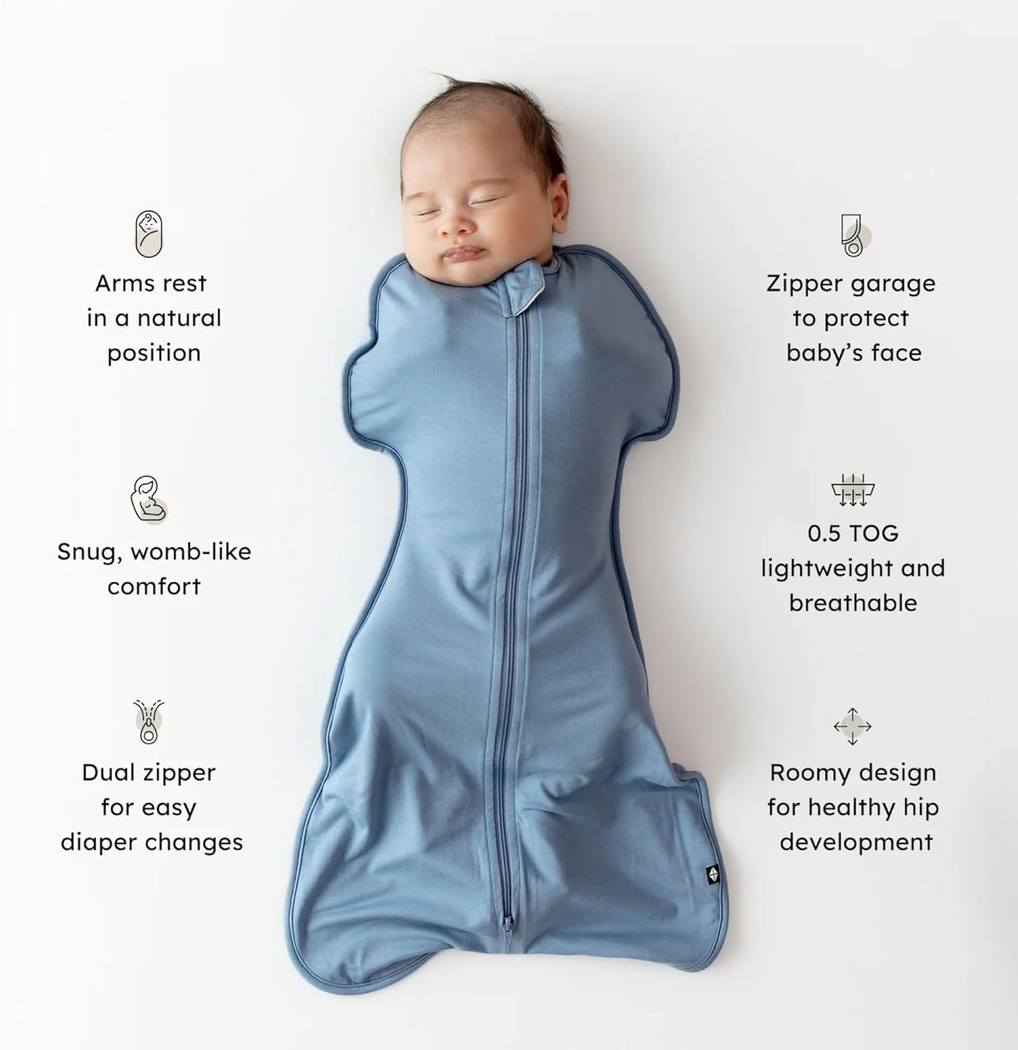 KYTE BABY Swaddle Bag in Slate 0.5