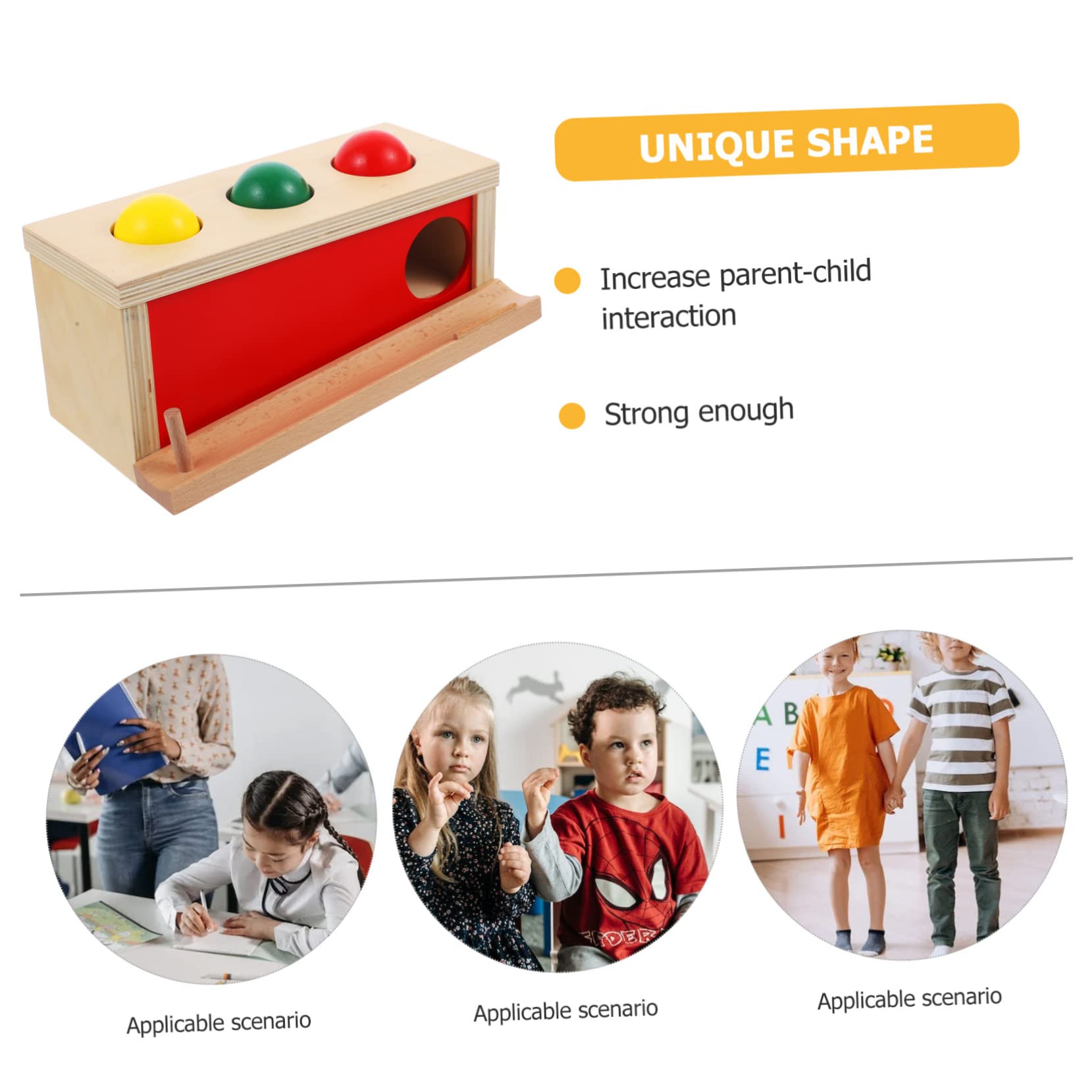 Supvox Motorik Spielzeug für Kleinkinder 12-18 Monate der Feinmotorik und Gehirnentwicklung Montessori Kugelfallbox als Lernspielzeug für Babys