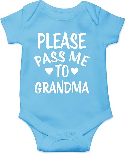 CBTwear Please Pass Me To Grandma Baby Bodysuit Funny Infant Outfit Cute Newborn Clothes Unisex Romper