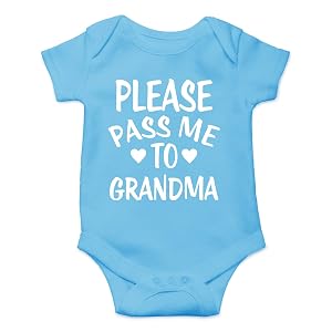 CBTwear Please Pass Me To Grandma Baby Bodysuit Funny Infant Outfit Cute Newborn Clothes Unisex Romper