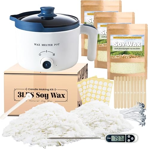 3lbs Soy Wax Melt Making Kit with Electric Wax Melting Pot