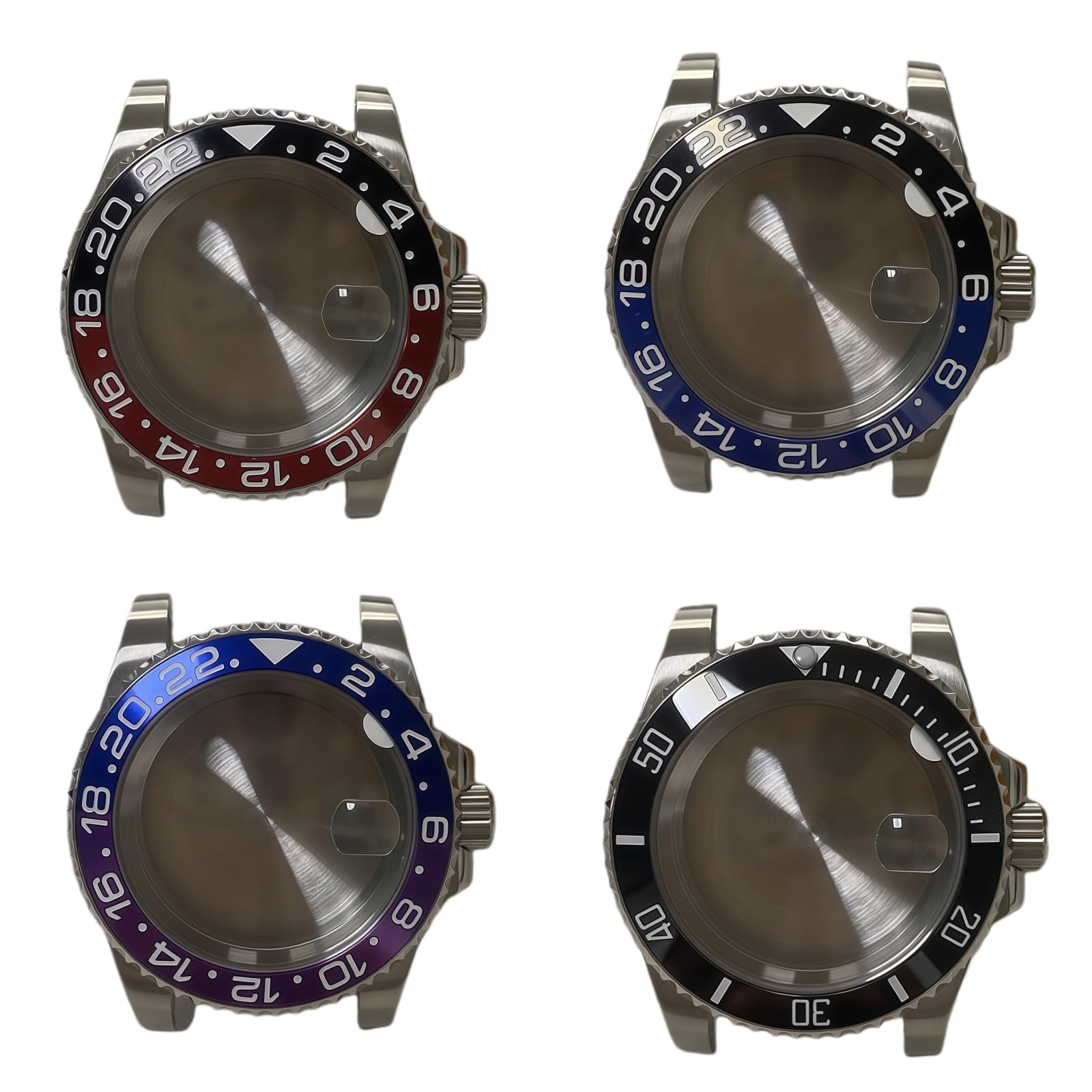 Uhren Mod Teile 40mm Diver Gehäuse 316L Stahl, Keramik Lünette, Saphirglas, passend für ETA 2836 Miyota 8215 2813 für Rolex Submariner/GMT-Master