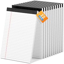 AILZFEI 12 Pack of Legal Pads 8.5 x 11 Wide Ruled Writing Pads 8.5" x 11.75" Notepad 30 Sheets per White Legal Pad Clear Print Note Pads 8x11 Pads of Paper