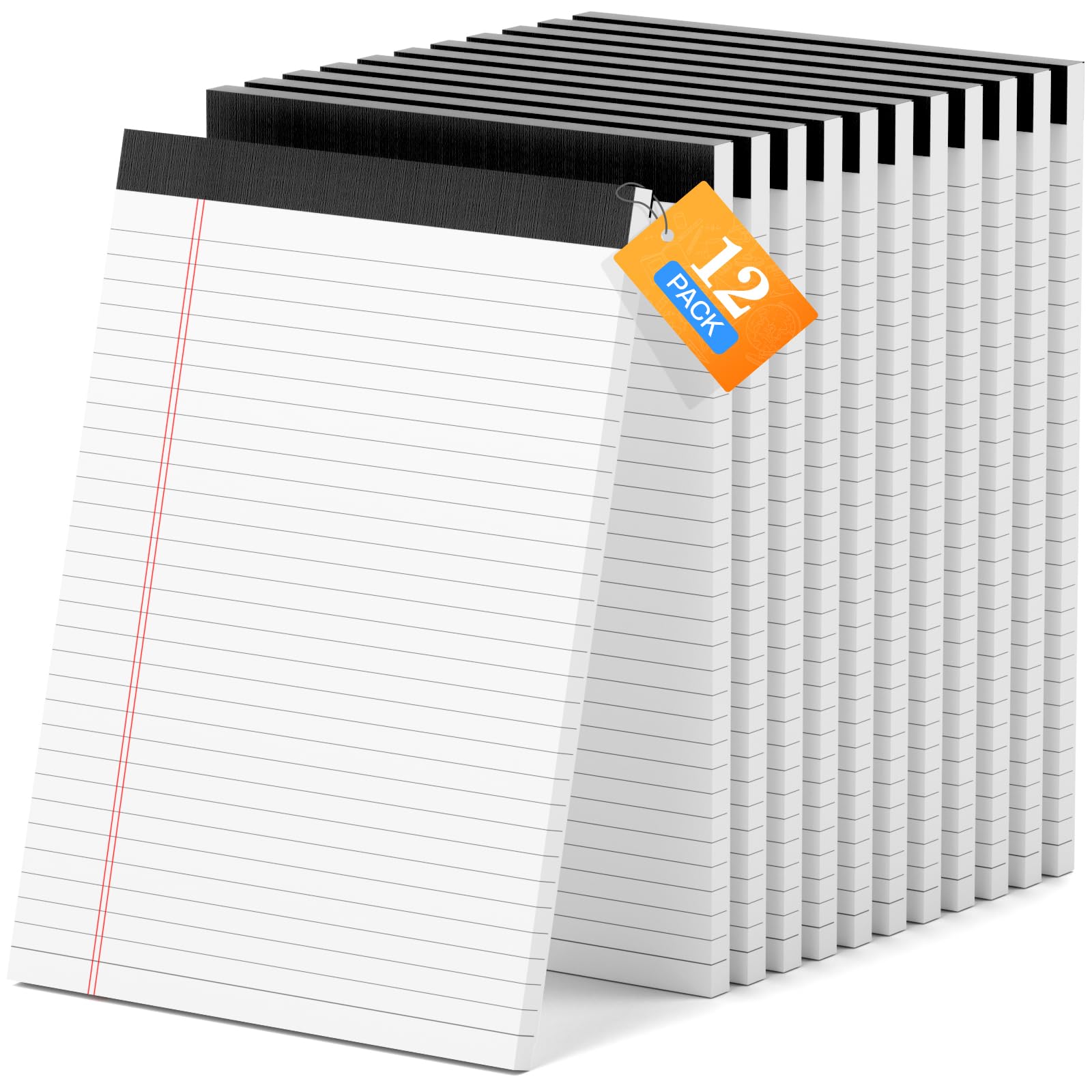 12 Pack of Legal Pads 8 5 x 11 Wide Ruled Writing Pads 8 5 x 11 75