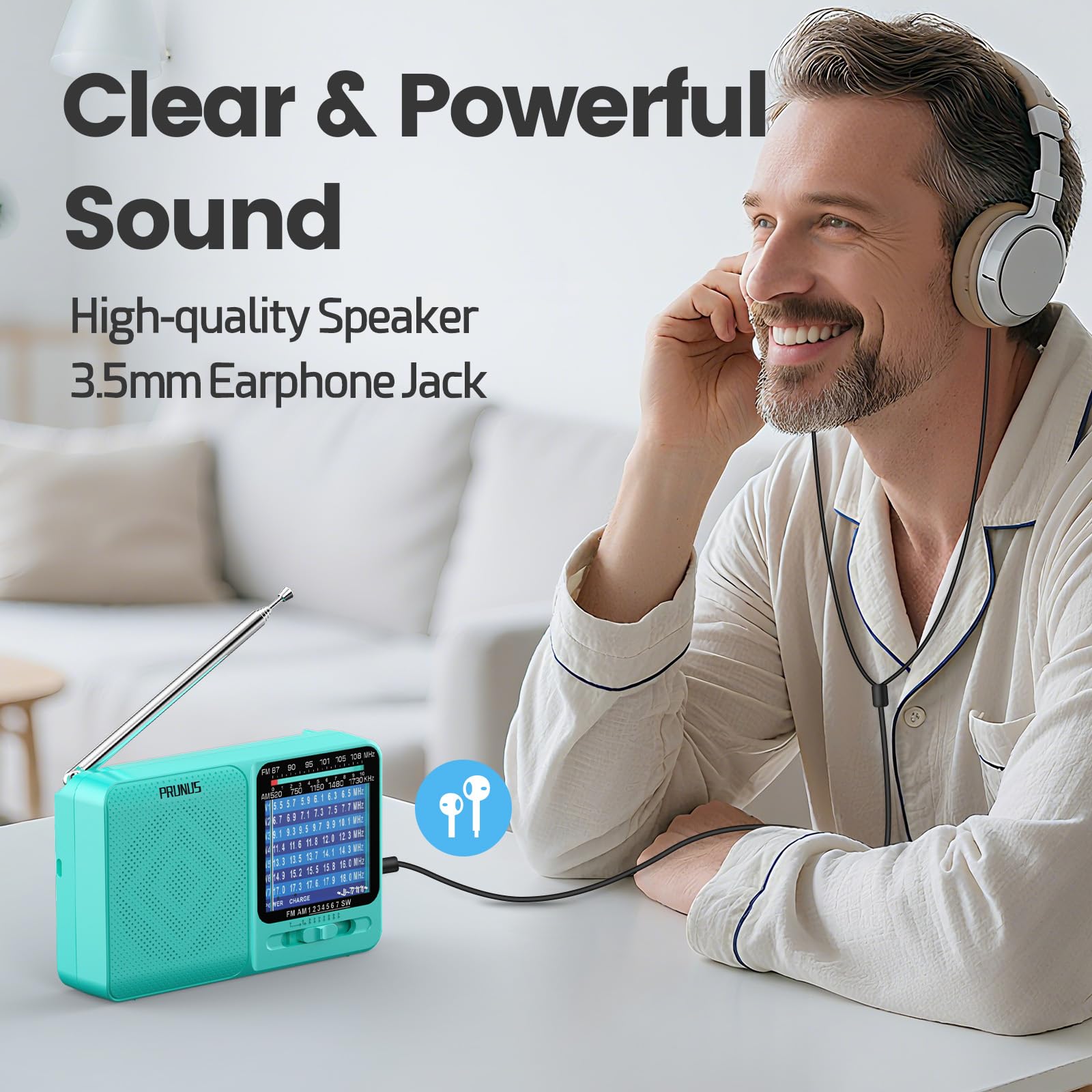 Amazon.com: PRUNUS J-711 Shortwave Radio SW1-SW7(5.5-18 MHz