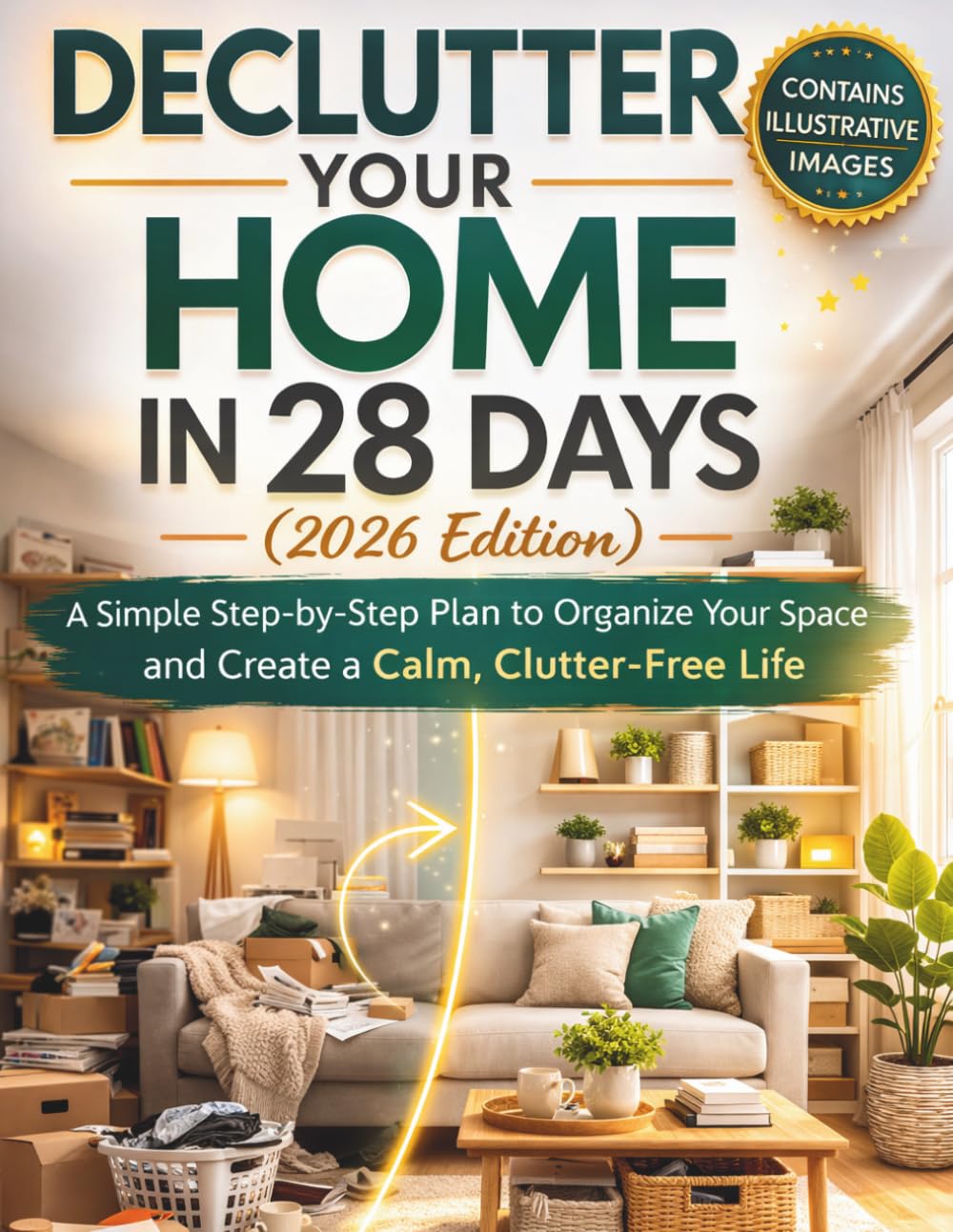 DECLUTTER YOUR HOME IN 28 DAYS (2026 Edition): A Simple Step-by-Step Plan to Organize Your Space and Create a Calm, Clutter-Free Life