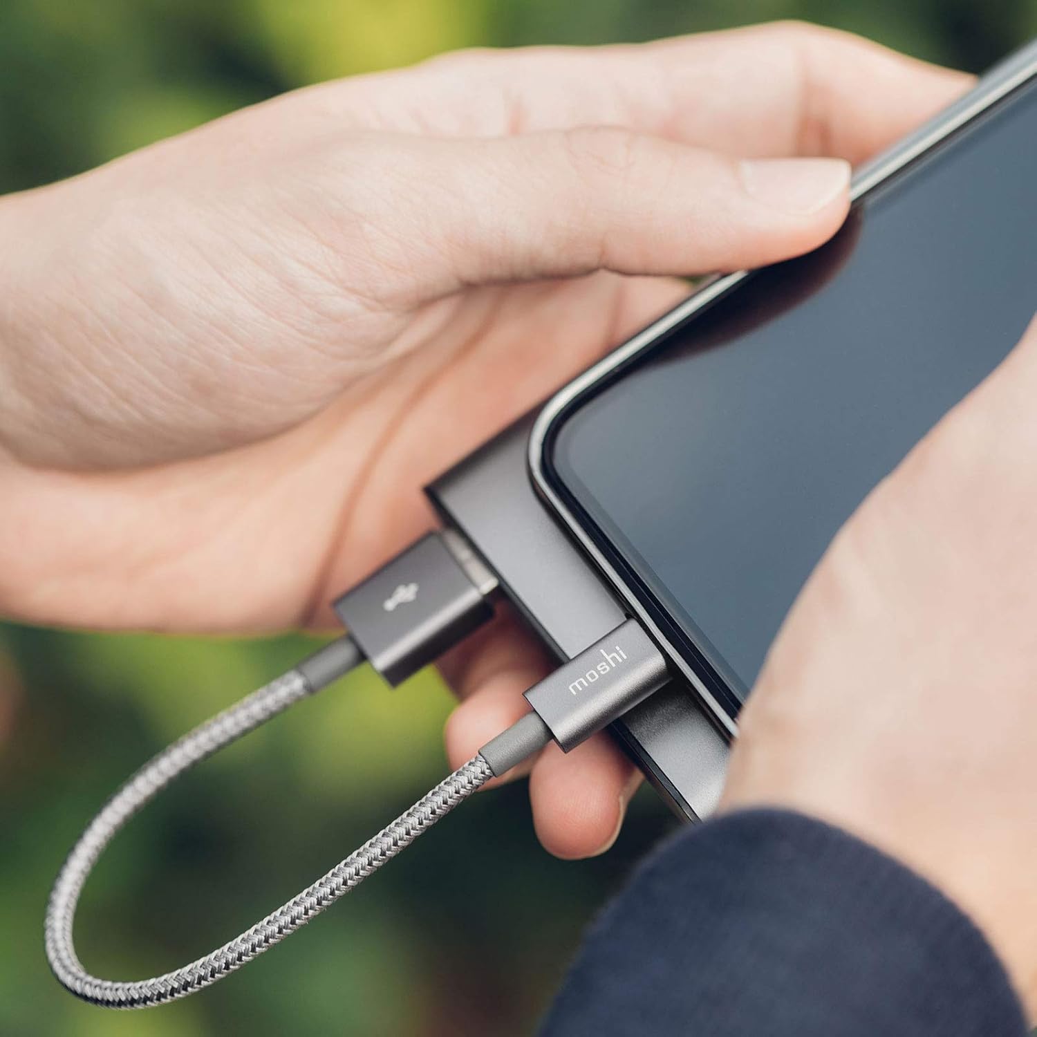 Blасk Frіdау - 40% оƒƒ Moshi Integra USB-A to Lightning Cable 0.8 ft/0.25 m, iPhone Charger, MFi-Certified, Ballistic NylonBraiding, Compatible with iPhone 12, AirPods Pro, iPad, Gray Nеw Dеаl Moshi Integra USB-A to Lightning Cable 0.8 ft/0.25 m, iPhone Charger, MFi-Certified, Ballistic NylonBraiding, Compatible with iPhone 12, AirPods Pro, iPad, Gray