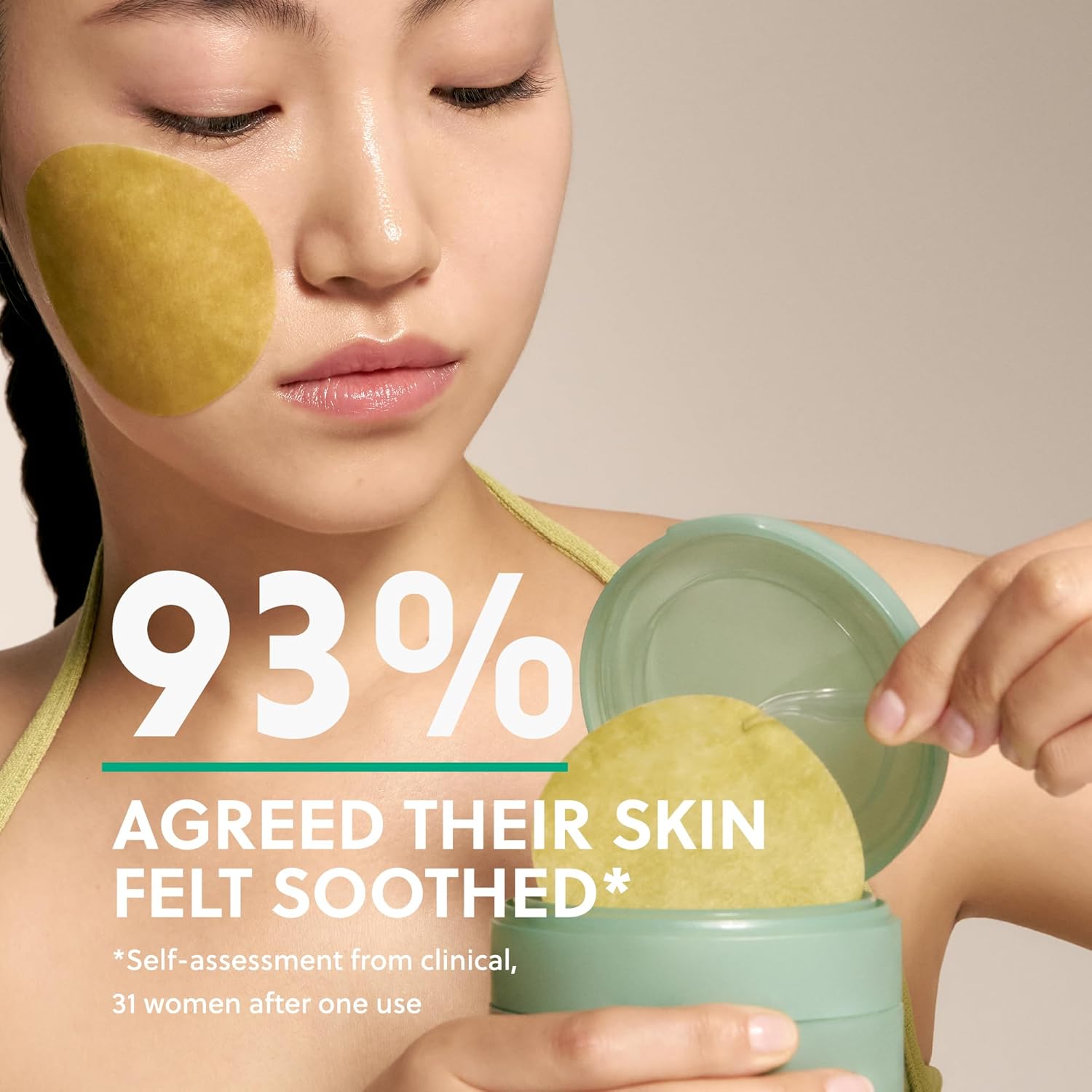 HANYUL Artemisia Soothing Toner Pads with Centella Asiatica and Hyaluronic Acid | Hydrating & Calming Pre-Makeup Facial Pads for Sensitized Skin, Dual-Layer Design, 60 Count - Image 3