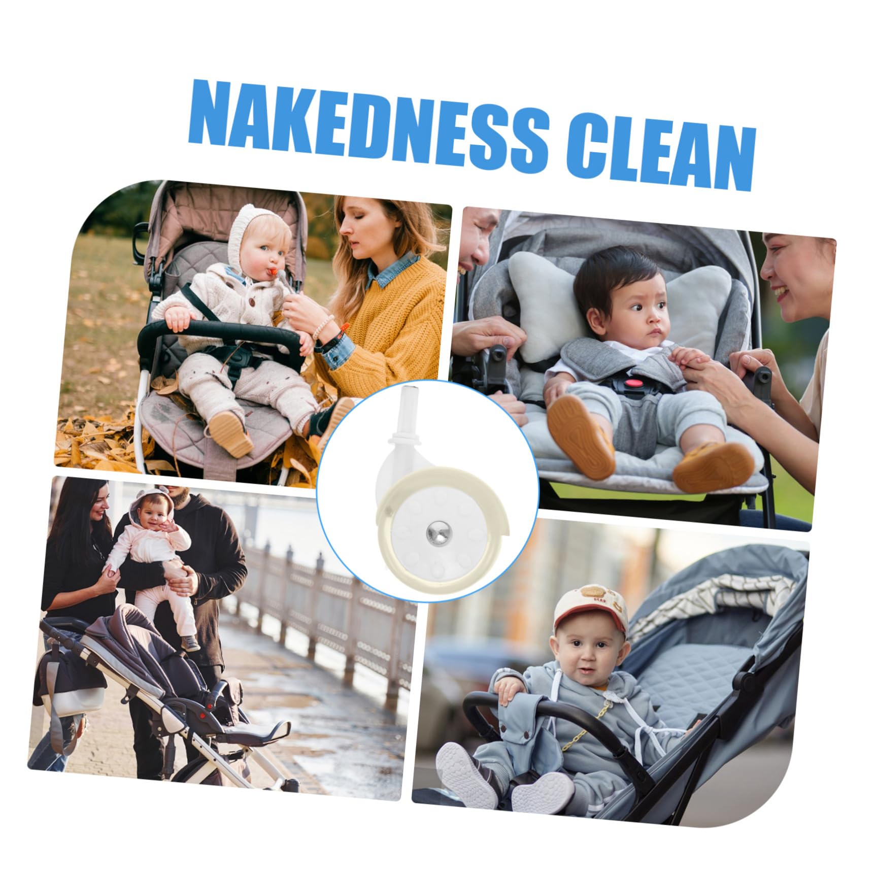 Universelles En Plastique Et: Lot De 4 Roues pour Déambulateur pour Bébé Pièces De Rechange pour Chariot De Courses Poussette Et Déambulateur