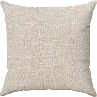 Kit 2 Almofadas Cheias 45x45 Linho Delux Bege Decoração Sala Sofá Quarto
