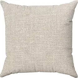 Kit 2 Almofadas Cheias 45x45 Linho Delux Bege Decoração Sala Sofá Quarto