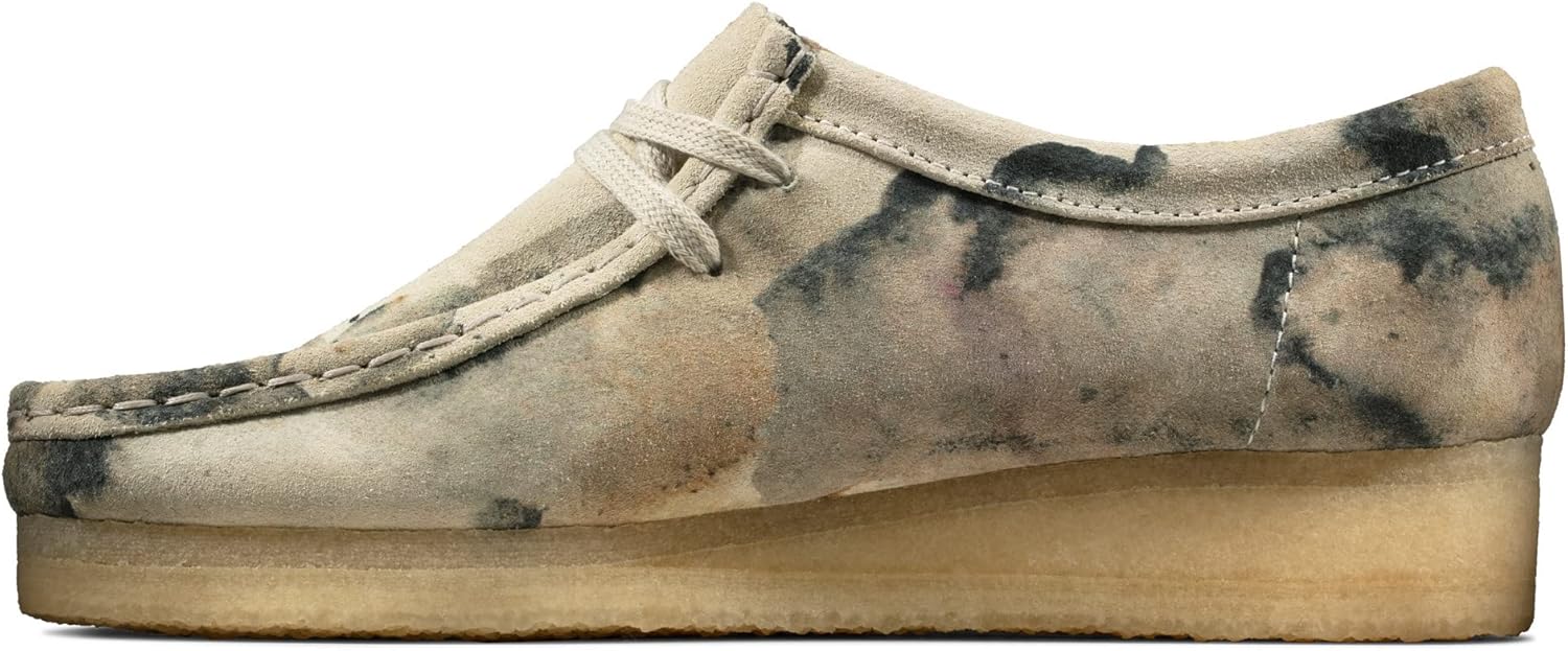 Clarks Wallabee Off-White Camo 7.5 D (M)