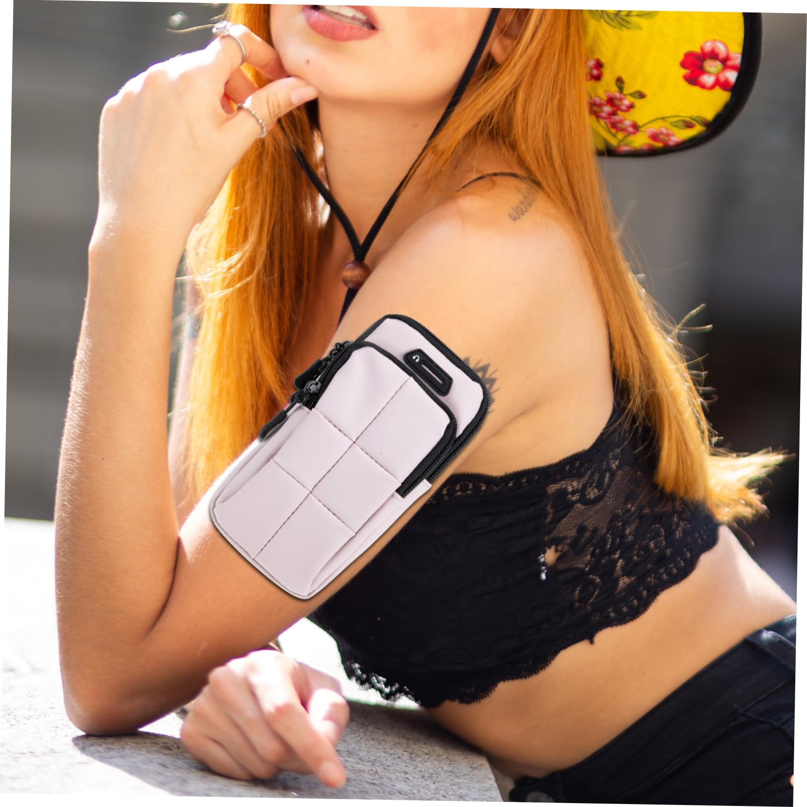 Housoutil 3 Brazaletes para Teléfono Móvil Bolsa para Correr Elástico para Teléfono Soporte para Celular