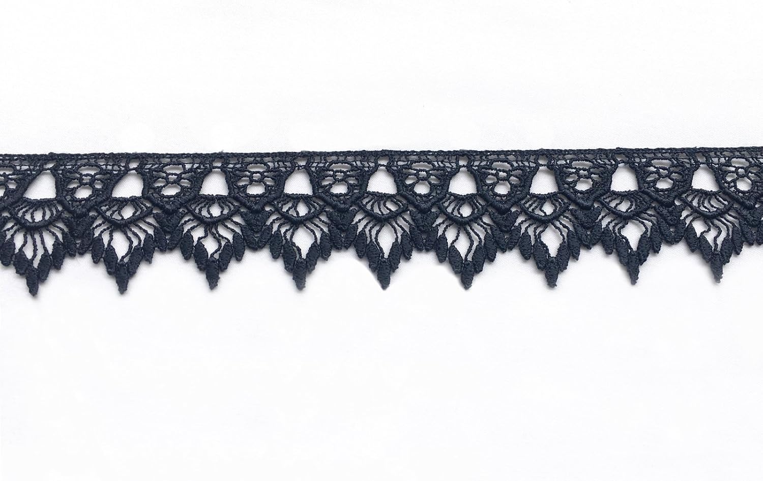 5 Yards Wholesale Value Lot of 2" Pink Black Gray Mauve Maroon Venice Guipure Lace Sewing Trim (5 yds of Lilac)