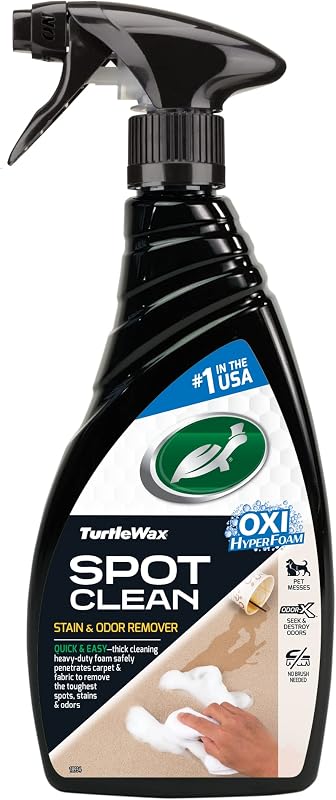 53839 Spot Clean Stain & Odor Remover, Non-Aerosol Foaming Spray Cleaner for Carpet, Fabric and Upholstered Surfaces, Eliminates Tough Stains, Deodorizes, 16 oz