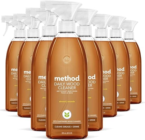 Method Limpiador diario de madera, almendra, fórmula a base de plantas que limpia estantes, mesas y otras superficies de madera mientras elimina el