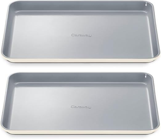 Caraway Non-Stick Ceramic Medium Baking Sheet Duo - Naturally Slick