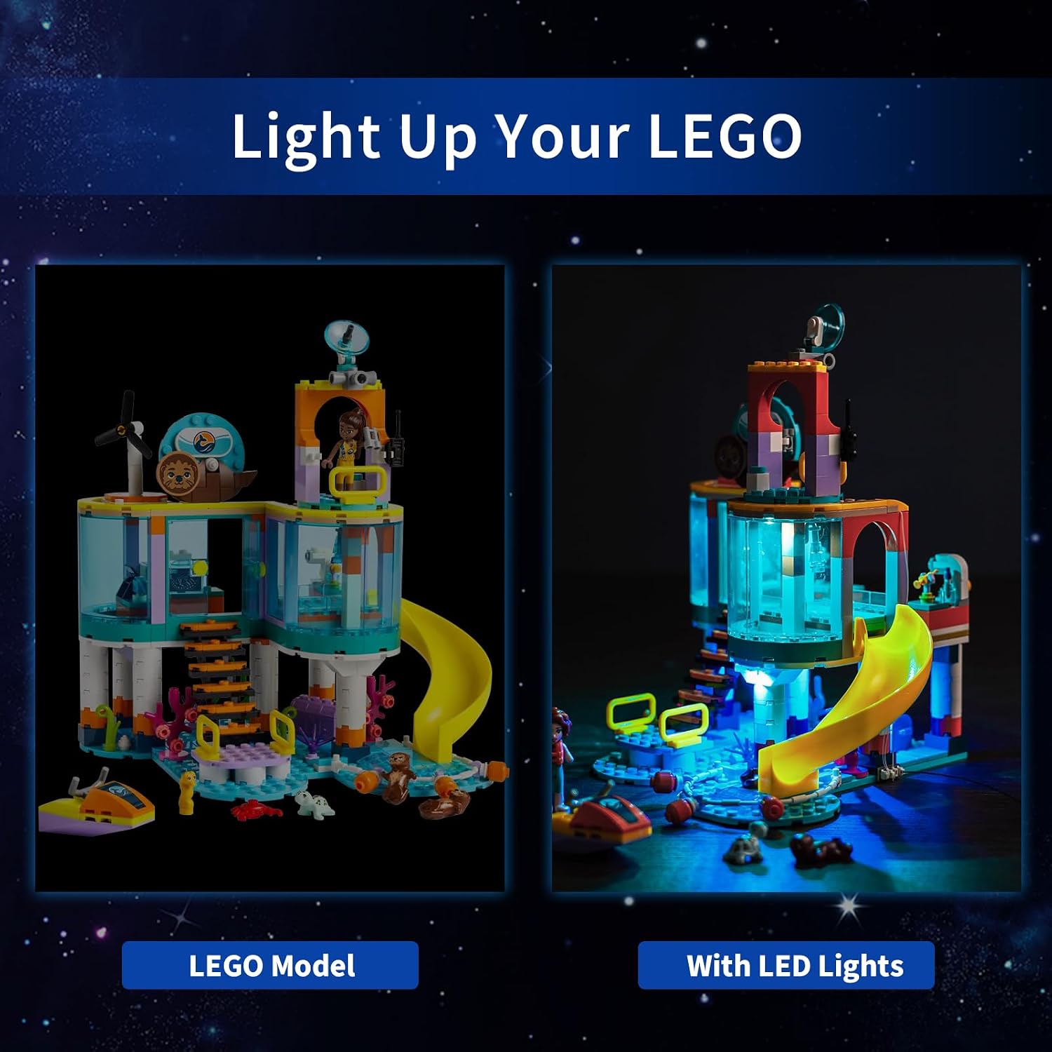 LED Light Kit for Lego 41736 Sea Rescue Center, Light Kit ONLY, Lego Model is NOT Included