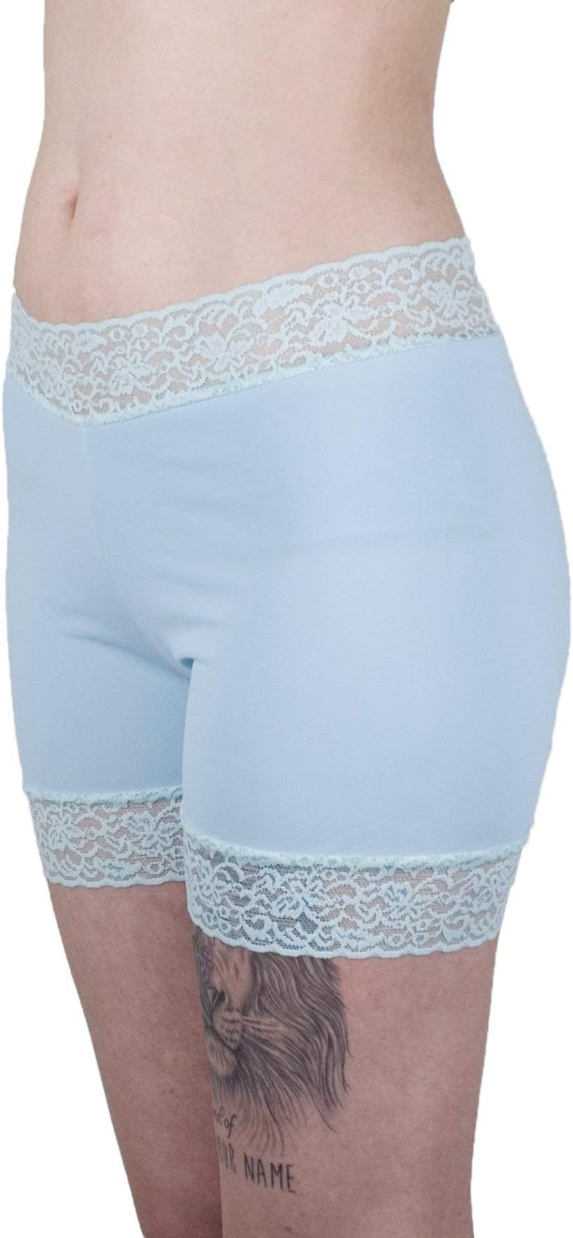 Mint Underpants Lace Trimmed Biker Shorts Women