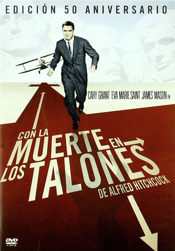 Con la muerte en los talones DVD Alfred Hitchcock película de suspense