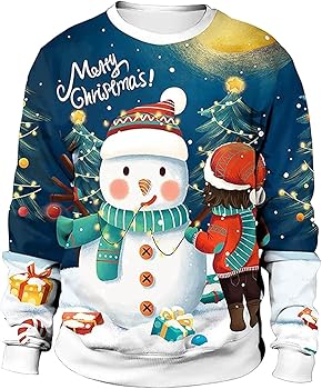 Générique Pull De Noel Homme Renne Polaire Hiver Sweatshirt