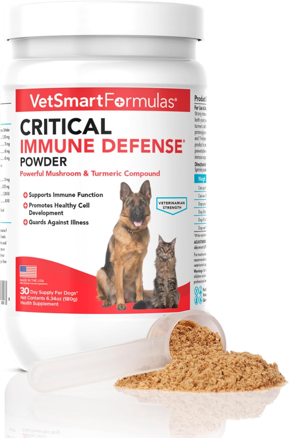 Critical Immune Defense for Dogs & Cats; Supports Normal Cell Growth – Turkey Tail, Reishi, Shiitake and Maitake Mushroom Formula with Patented White Turmeric Root Extract – 30-Day Supply Critical Immune Defense for Dogs & Cats; Supports Normal Cell Growth – Turkey Tail, Reishi, Shiitake and Maitake Mushroom Formula with Patented White Turmeric Root Extract – 30-Day Supply