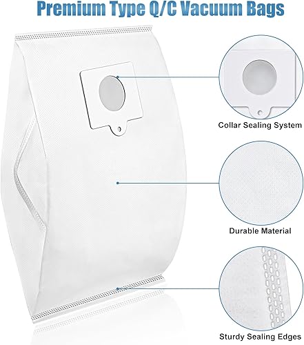 Miniatura 5 de Bolsas de vacío tipo Q/C HEPA 53292 para Kenmore 600 Series 400 Series 200 Series 700 Series 800 Series 81214 81414 81615 81714 50557 50558 BC4002