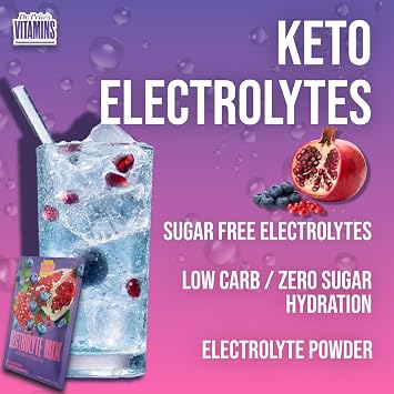 Electrolyte Mix: Super Hydration Formula + Trace Minerals | NEW! Blueberry Pomegranate Flavor 30 powder packets Drink Mix | Dr. Price's Vitamins by Dr. Price's Vitamins
