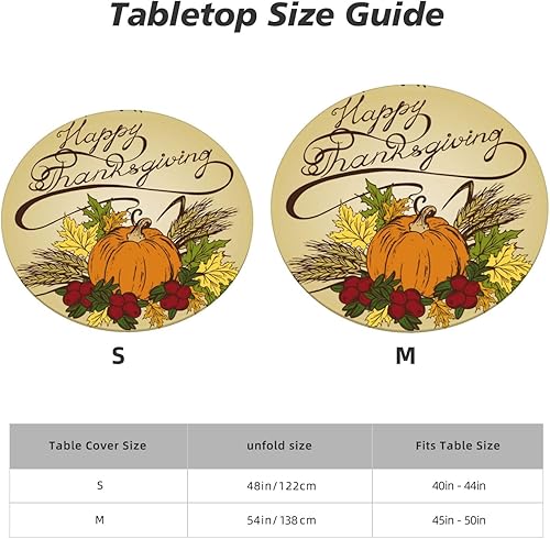 Vista 133 de Delerain Mantel redondo ajustable de hortensia azul, mantel redondo impermeable con borde elástico, lavable, para interiores y exteriores, se adapta