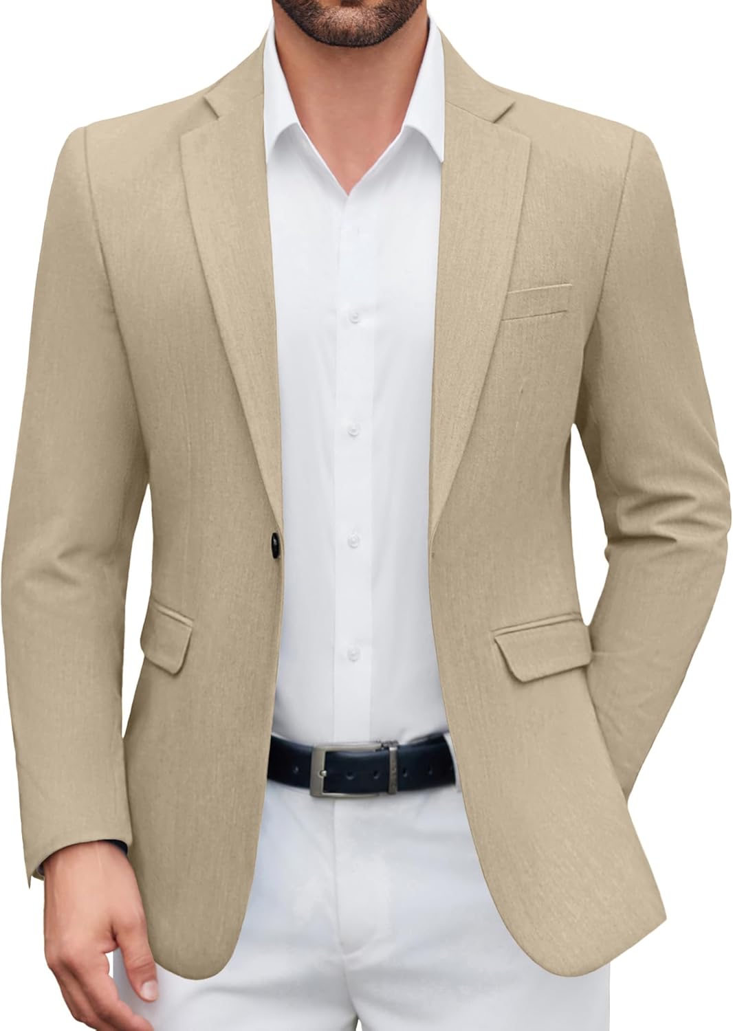 COOFANDY Men's Casual Blazer One Button Sport Coat Lightweight Business Suit Jacket