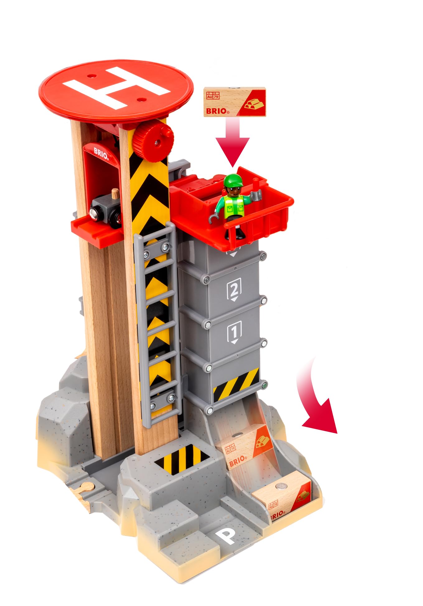 BRIO World 36010 Gebirgs-Frachten Set Deluxe - Eisenbahn-Spaß auf Mehreren Ebenen mit viel Zubehör - Viele Spielmöglichkeiten durch frei kombinierbare Elemente - Empfohlen für Kinder ab 3 Jahren