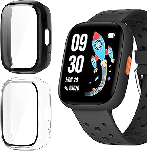 Miniatura 7 de Compatible con BIGGERFIVE Smart Watch, Lamshaw Hard PC Case con protector de pantalla compatible con BIGGERFIVE BW02 Smart Watch/Brave 2-1.8