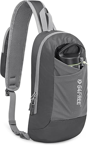 Miniatura 8 de G4Free Mochila cruzada ligera con bloqueo RFID, bolsa de hombro para viajes, deportes, correr