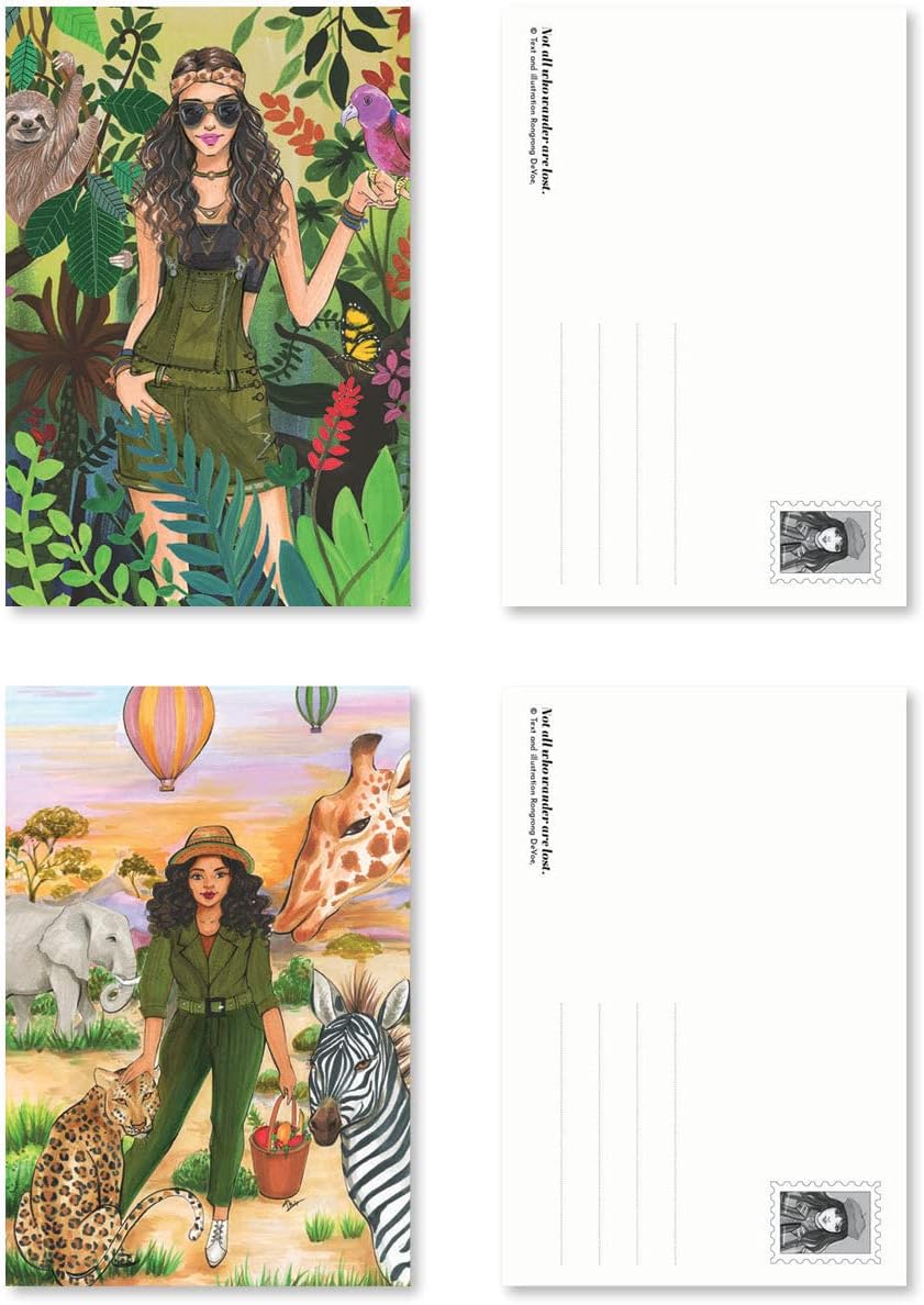 Rongrong Wanderlust Postcard Book