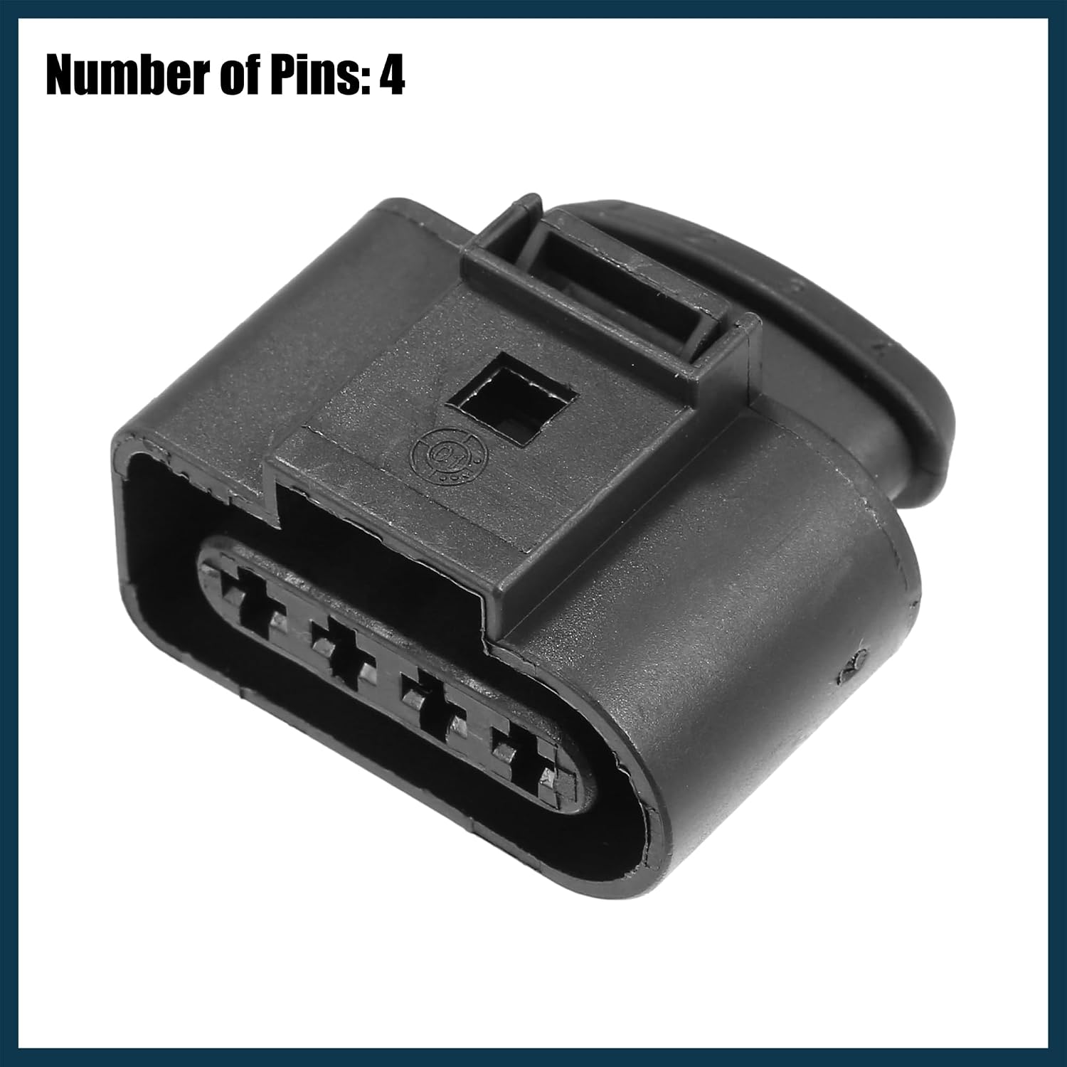 6 Set 4 Pin No.1J0973724 Ignition Coil Coilpack Connector Adapter Plug Clip Kit Replacement for VW for Audi for Seat for Skoda Automotive Parts