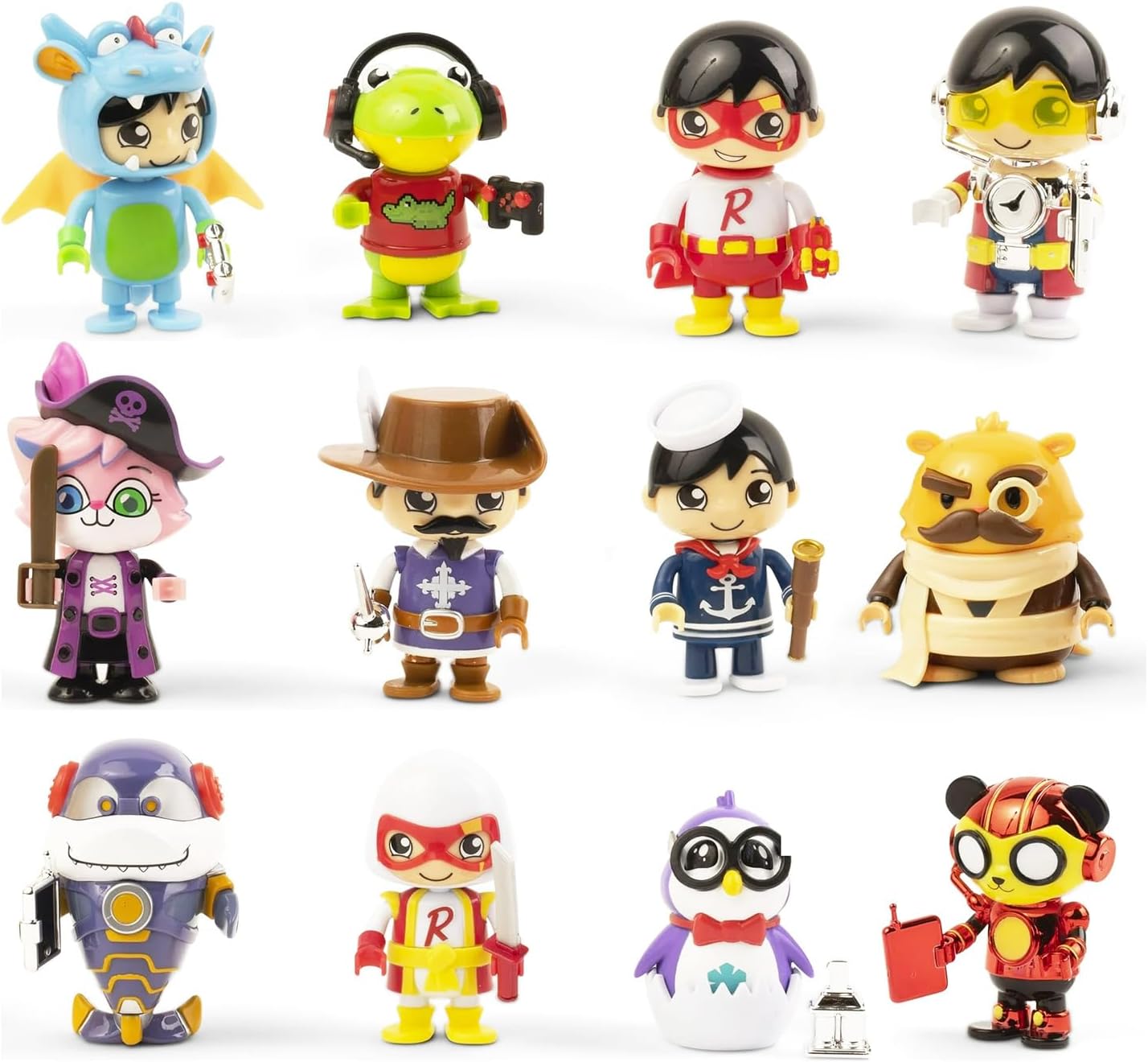 Ryan's World Party Favors Blind Bags 6 Pack - Bundle With Mystery Figurines, Stickers, and Mini Figures for Kids