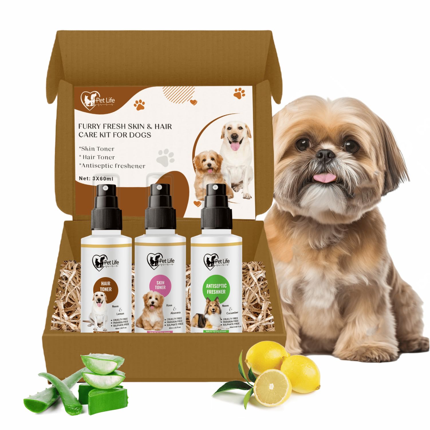 See full amazon price history chart for Pet Life Furry Fresh Skin & Hair Care Kit for Dogs (Skin Toner, Hair Toner, Antiseptic Freshener)– Dog Care Kit for Labrador, Shih Tzu Dog | Help in Anti Itching, Hair Growth for All Dog Breed -180ml Pet Life Furry Fresh Skin & Hair Care Kit for Dogs (Skin Toner, Hair Toner, Antiseptic Freshener)– Dog Care Kit for Labrador, Shih Tzu Dog | Help in Anti Itching, Hair Growth for All Dog Breed -180ml (B0D3BHR3KN) Amazon Price History, Amazon Price Tracker