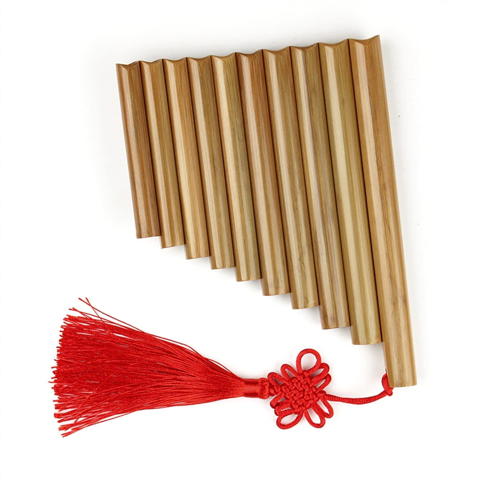 Zampoñas Flauta De Pan, 10 Tubos, Instrumento De Viento De Bambú Natural, Llave G, Flauta De Pan Hecha A Mano