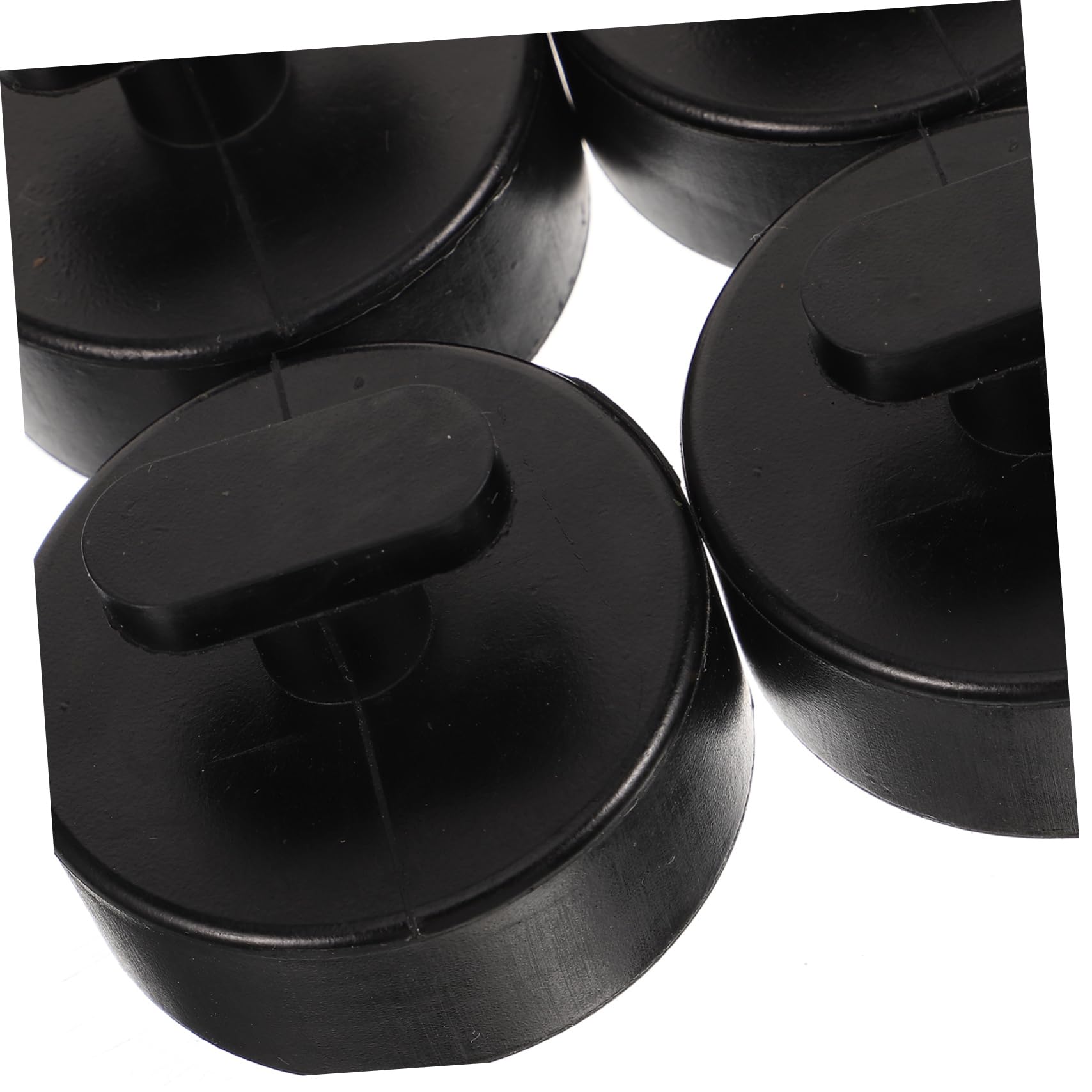 HOMSFOU 4 Set Blocco Di Gomma Supporto Per Jack Da Pavimento Martinetto Da Pavimento Cavalletti Per Cric Per Auto Tampone Black Gomma Da Cancellare 4 Pezzi*4