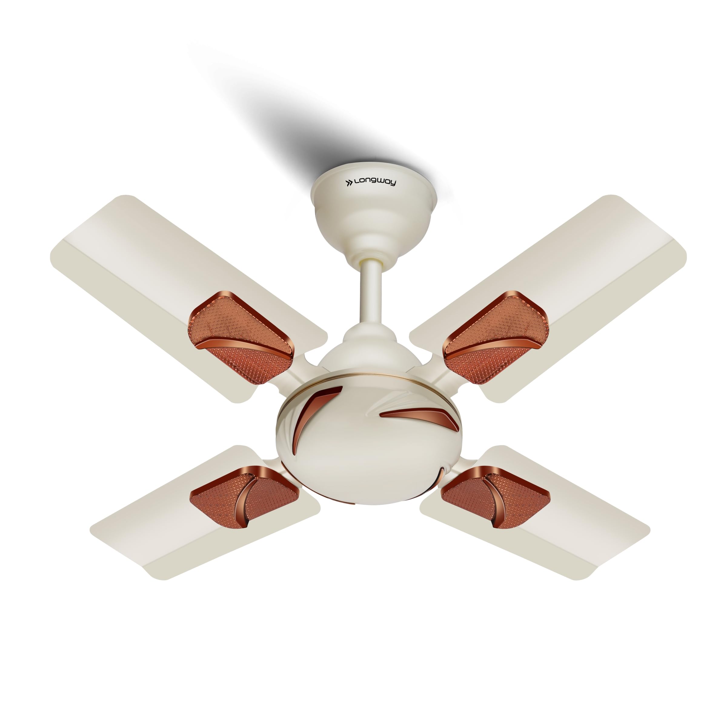 LONGWAY Creta P1 600 mm/24 inch Ultra High Speed 4 Blade Anti-Dust Decorative Star Rated Ceiling Fan (Ivory, Pack of 1)-image-24