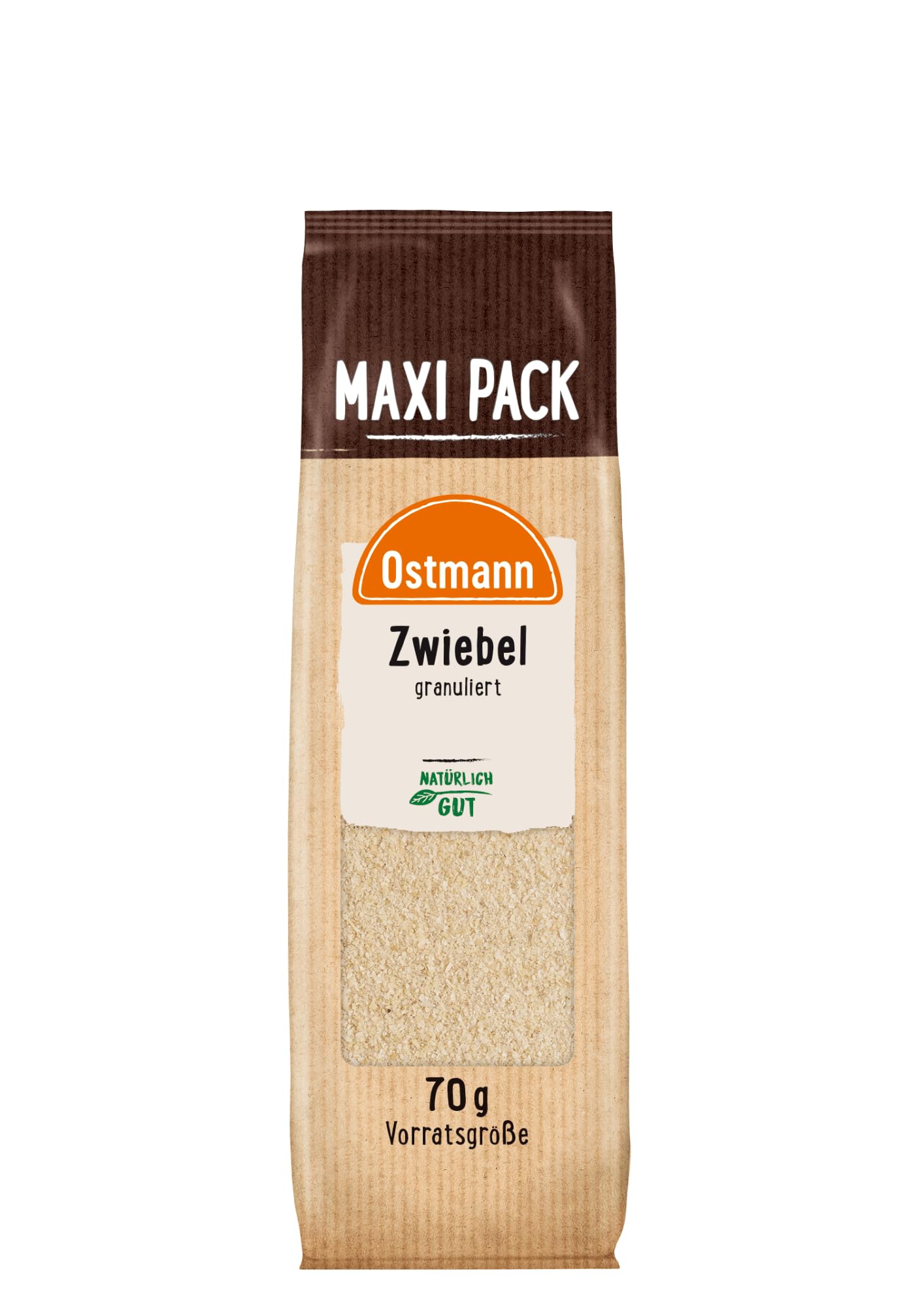 Ostmann Gewürze - Zwiebeln granuliert | Zwiebelpulver für Gemüsegerichte, Quark und Quiches | 70 g im Beutel