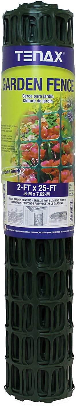 Green Metal Chicken Wire Garden Fence, 2' x 25'