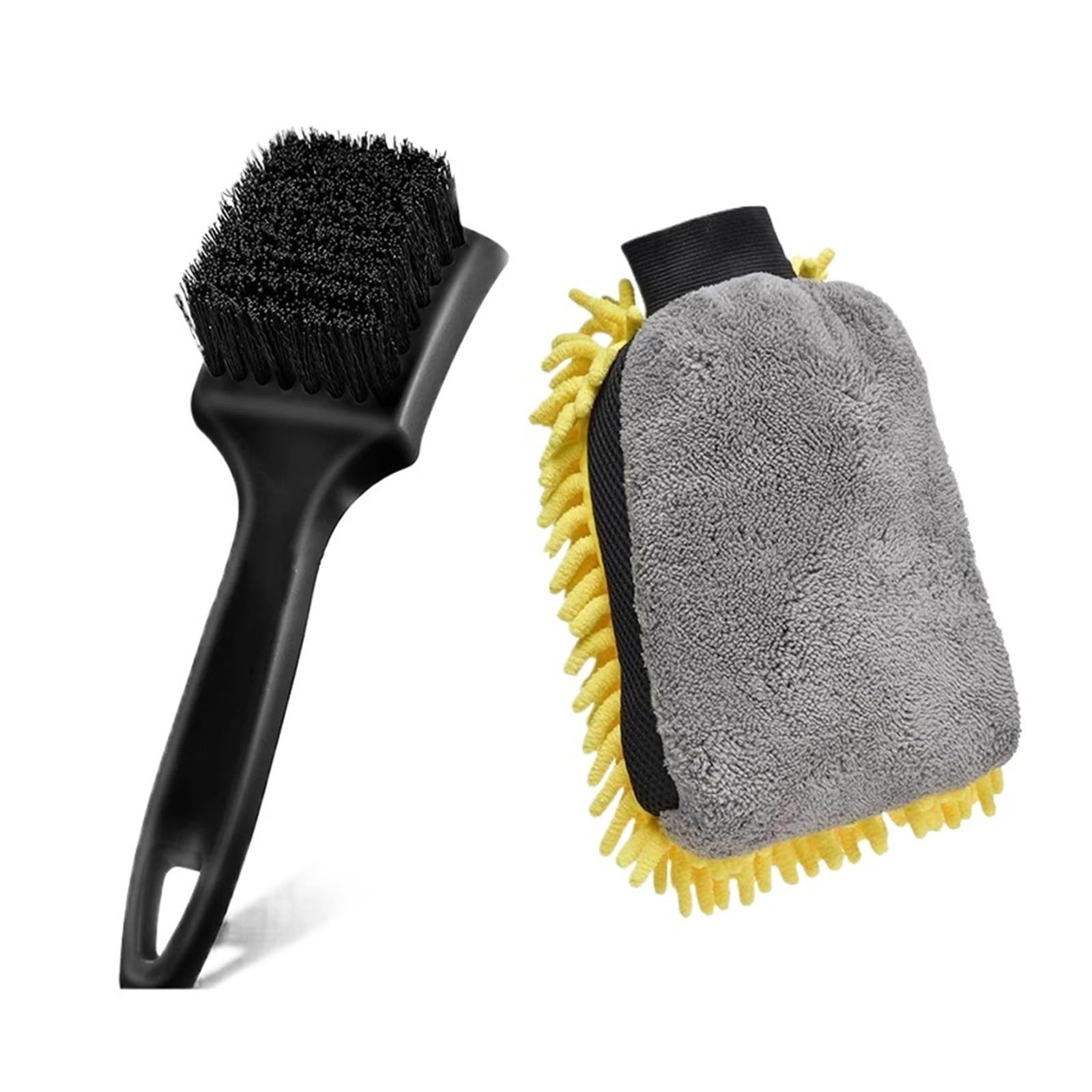 Spazzola for Cerchioni Pneumatici Auto Spazzole for la Pulizia di mozzi Ruota tappeti Kit di spazzole for la Pulizia dei Cerchi Auto Strumenti for Il Lavaggio Auto Accessori for Auto(2Pcs)