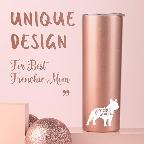 Miniatura 2 de Onebttl Regalos de bulldog francés para mujeres, los mejores regalos para mamá francesa para cumpleaños, regalos únicos para mamá francesa, vaso