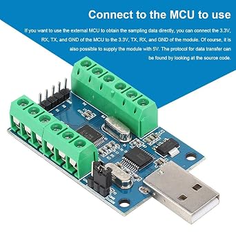 Mini USB Data Acquisition ADC Module,USB Interface 10 Channel 12Bit STM32 Communication ADC Module