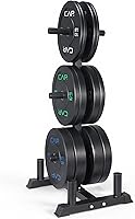 Vista 23 de CAP Barbell - Juego de discos olímpicos de goma de 2 pulgadas con soporte de 6 postes, 100-370 libras, múltiples opciones
