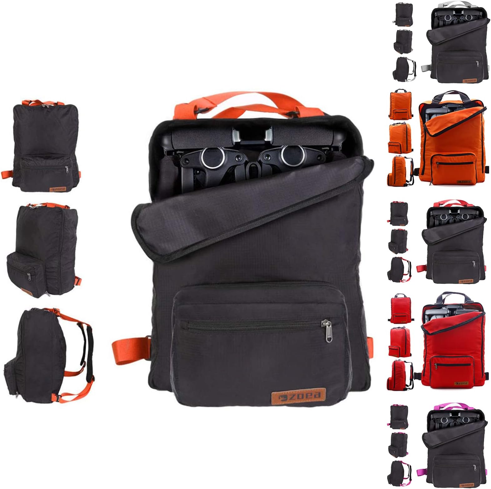 ZOEA Lightweight Stroller Travel Bag, Compatible with Gb Pockit Stroller and Gb Pockit Plus Lightweight Stroller (Orange)