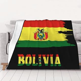 Bolivian Flag Throw Blankets for Sofa, Couch and Bed - Lightweight, Cozy, All-Season Decor, Warmth for Home Comfort, Vintage Style