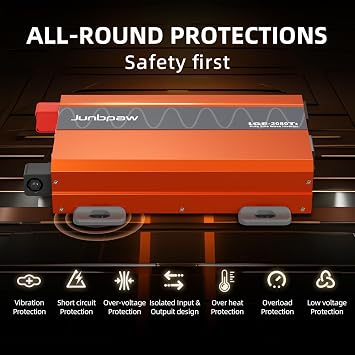 12V DC to 220 AC Pure Sine Wave Inverter (EU-LGE-2080TI)