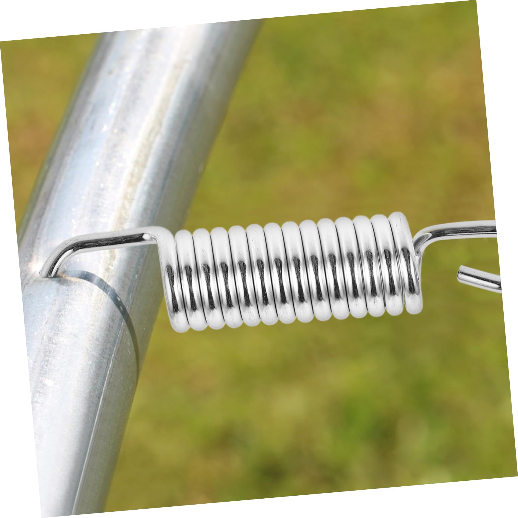 Kisangel Verzinkte Trampolinfedern Ersatzteile aus Stahl mit T-Haken Robuste Zugfedern für Outdoor Trampoline und Sprungmatten für Zuhause und Parks